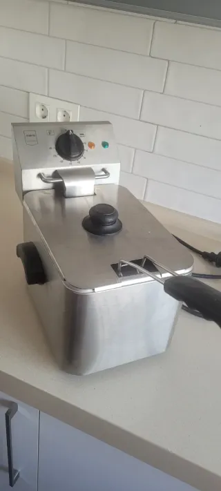 Freidora de acero inoxidable