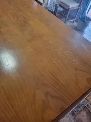 Mesa de comedor de pino macizo