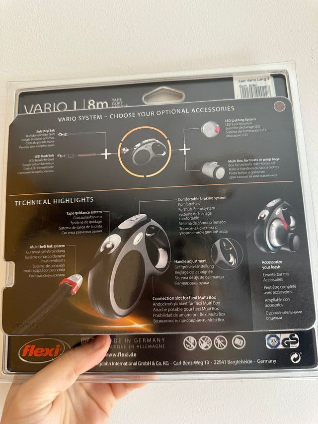 Flexi Correa Perro Grande 8m Cinta