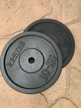 2 Discos Musculación Domyos 10 kg