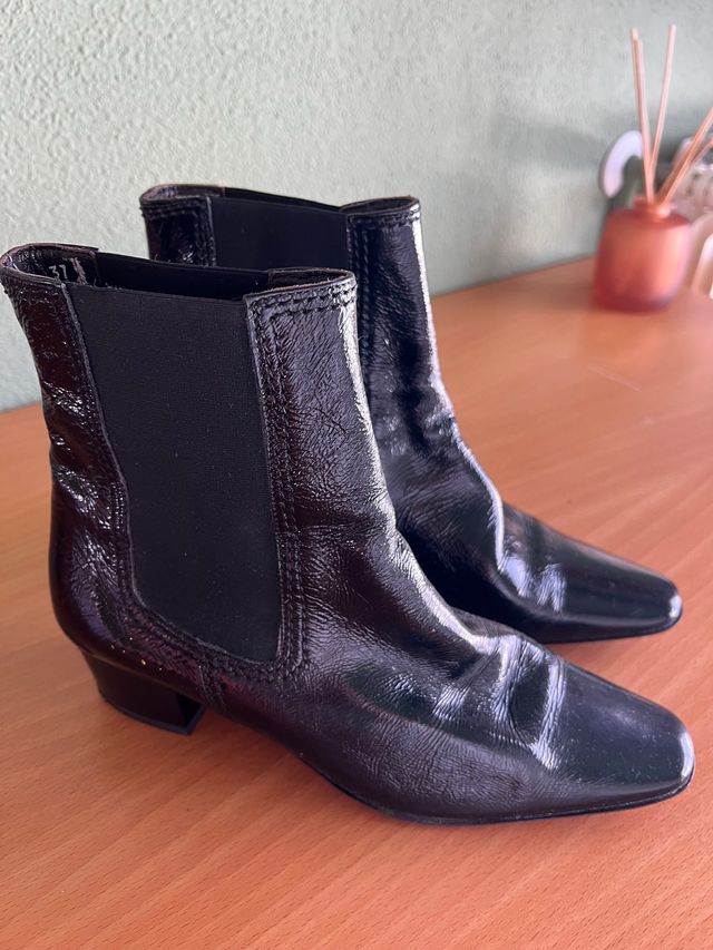 Botines Gastone Lucioli Negro Talla 37