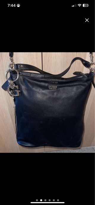 Bolso Guess Negro Piel