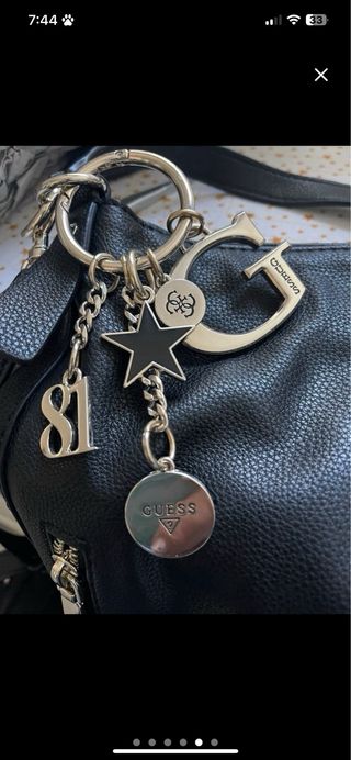 Bolso Guess Negro Piel