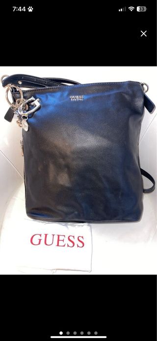 Bolso Guess Negro Piel