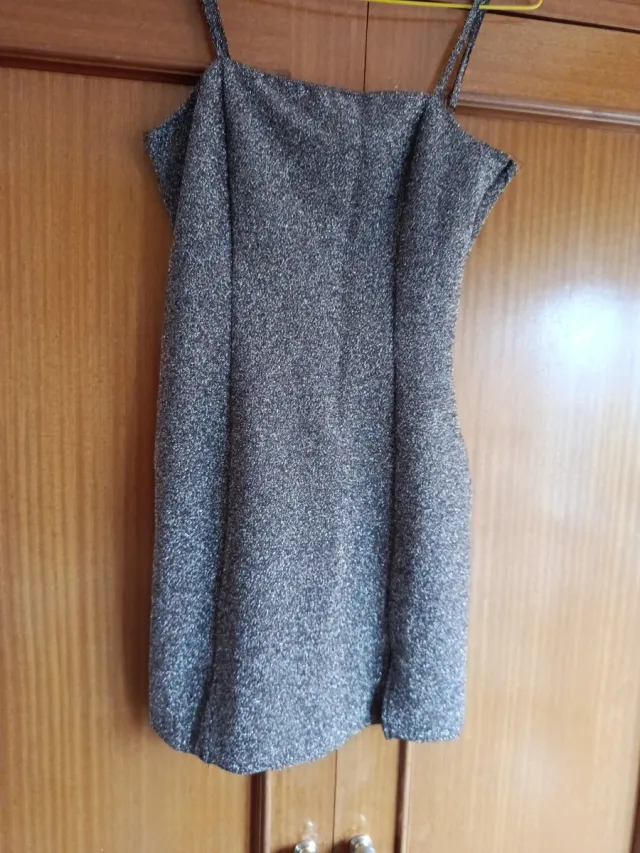 Vestido Brillantina dorado