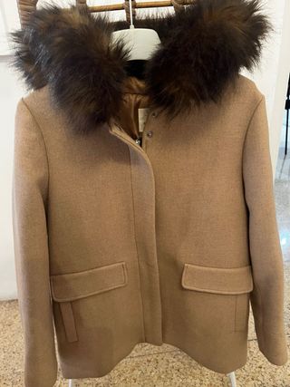 Chaqueta invierno niña pelo capucha talla 11-12 