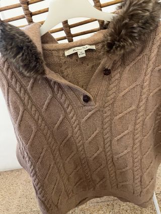 Chaqueta invierno niña pelo capucha talla 11-12 