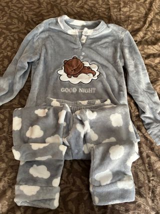 Pijama de pelo invierno oso Good Night