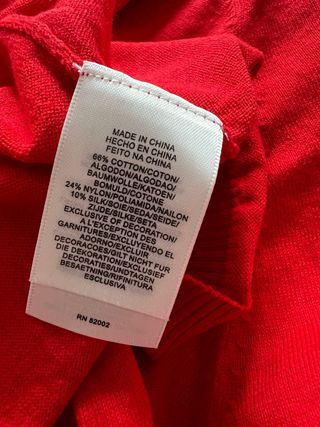Suéter Liz Claiborne Rojo Talla M