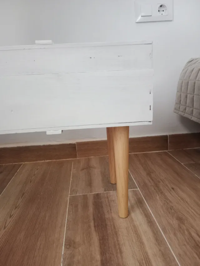 Baú de arrumação de madeira vintage