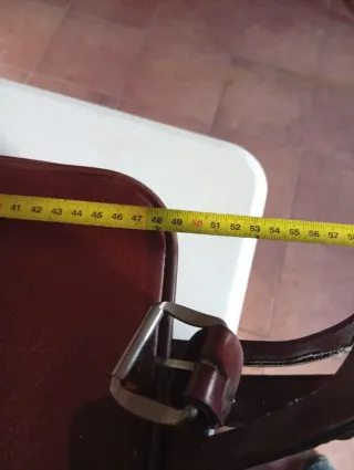 Maleta de viaje vintage cuero marrón