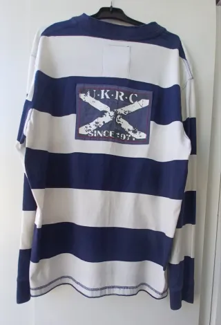 Polo manga larga rayas azul y blanco Talla XXL