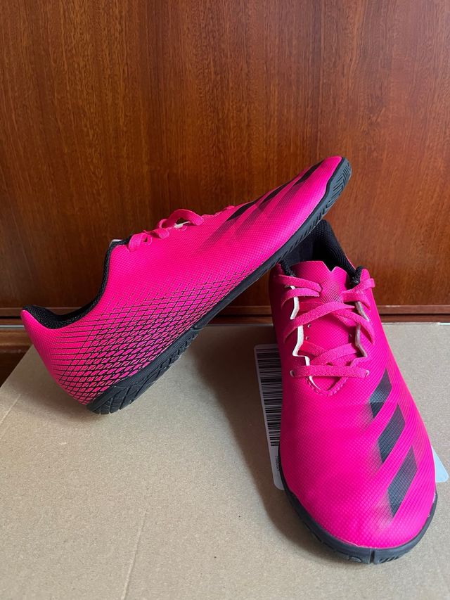 Zapatillas fútbol sala Adidas niño/niña rosa