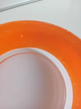 Fuente ensaladera Duralex Antigua Naranja y Blanca