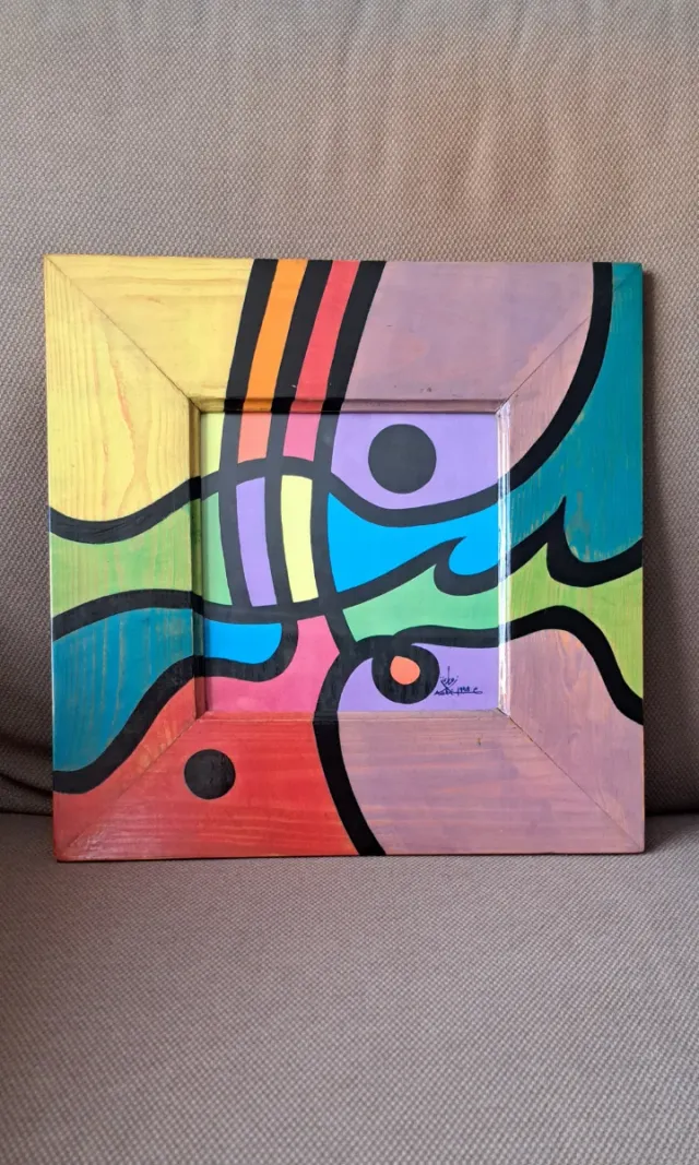 Cuadro abstracto de Mohamed Zouari