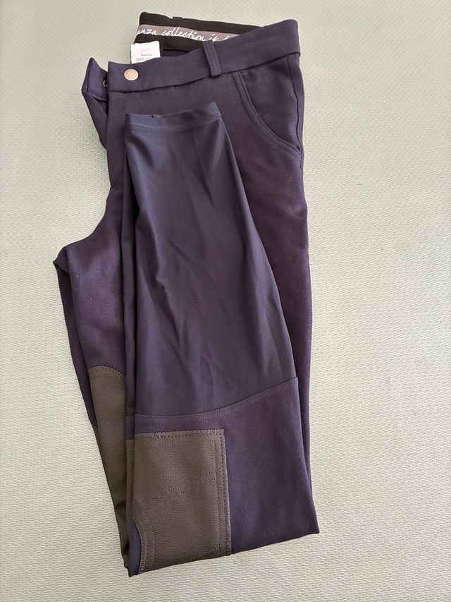 Pantalón hípica azul talla S. Fouganza Collection