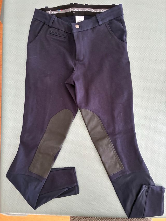 Pantalón hípica azul talla S. Fouganza Collection