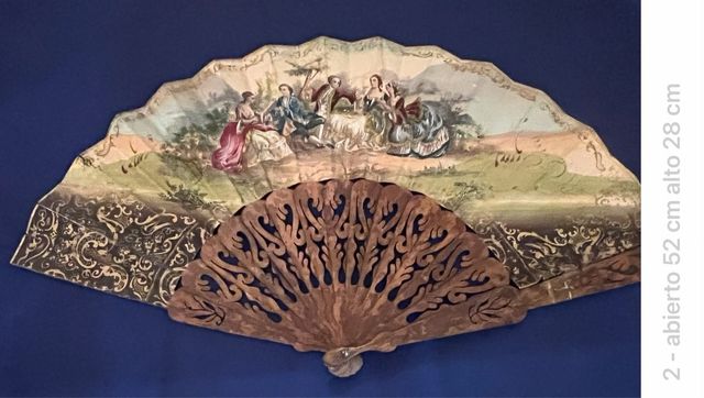 Abanico antiguo pintado a mano