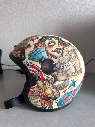 Casco Moto Diseño Tattoo