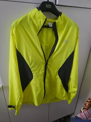 Cortavientos Kalenji Amarillo Fluor Talla L