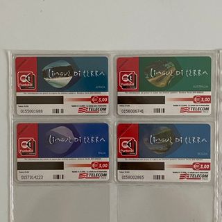 Serie LINGUE DI TERRA schede telefoniche