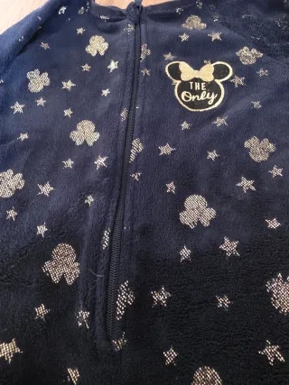 Pijama Entero Minnie Azul y Dorado