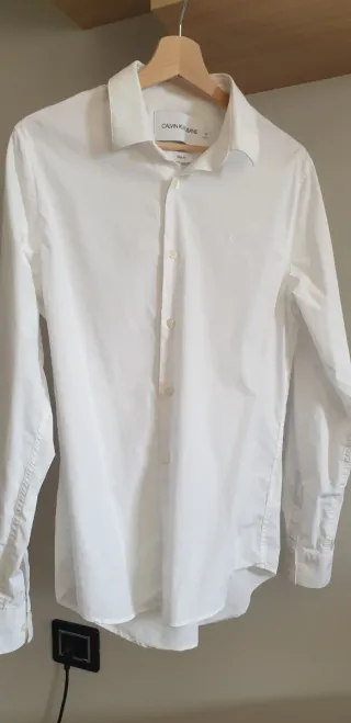 Camicia Calvin Klein Jeans M Slim Fit Bianca