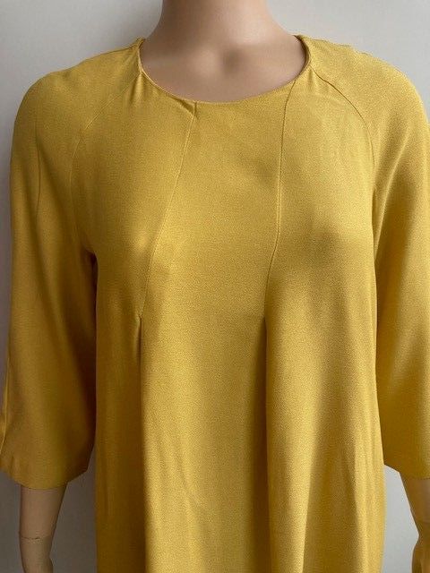 Vestido Mostaza Mango Talla S