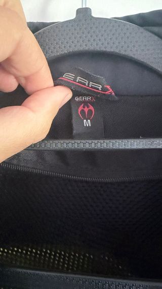 Chaqueta de moto negra GEARX