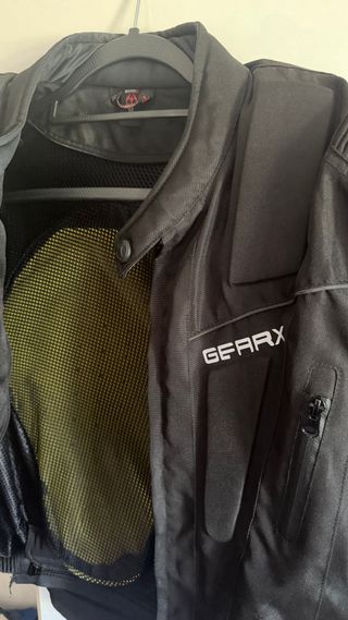 Chaqueta de moto negra GEARX