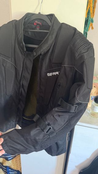 Chaqueta de moto negra GEARX