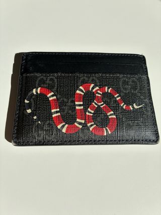 Cartera Gucci GG Supreme Kingsnake Negra