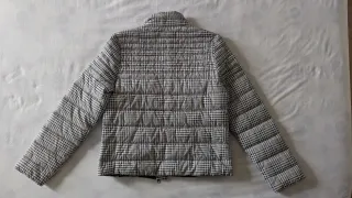 Cazadora cuadros mujer talla S