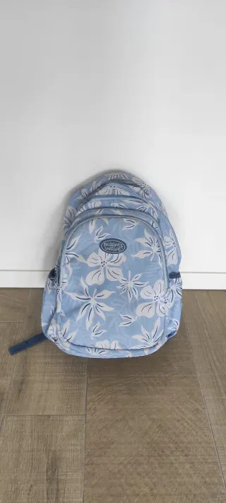 Mochila Ocean's Wave floral azul