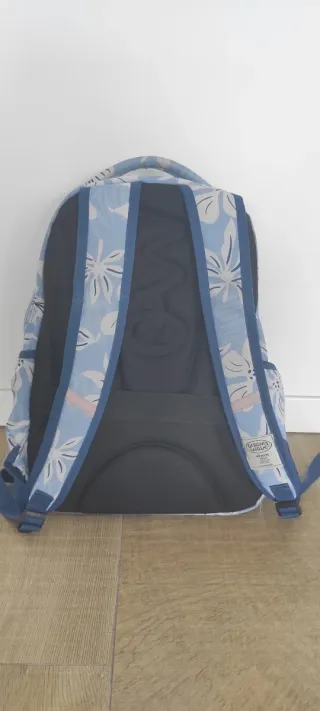 Mochila Ocean's Wave floral azul