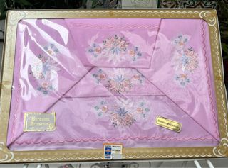 Juego Sábanas Matrimonio Bordadas Rosa 135cm