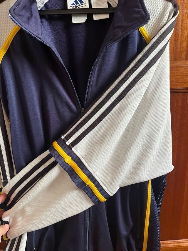 Chaqueta Vintage Adidas Azul y Blanca