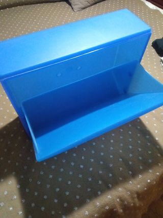 Zapatero Organizador Azul Plástico