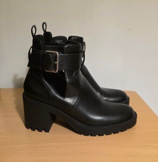Botas de tacón Lefties pretas