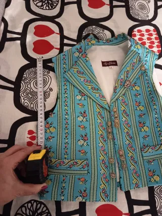 Chaleco Fallero Llorca Azul Talla 10 y pantalón de