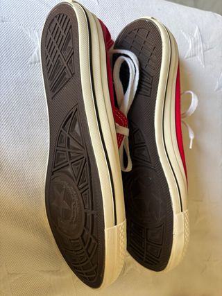 Zapatillas rojas tipo Converse de Andy-Z. Talla 43