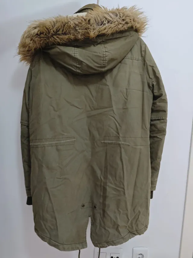 Chaqueta parka hombre verde militar Talla M