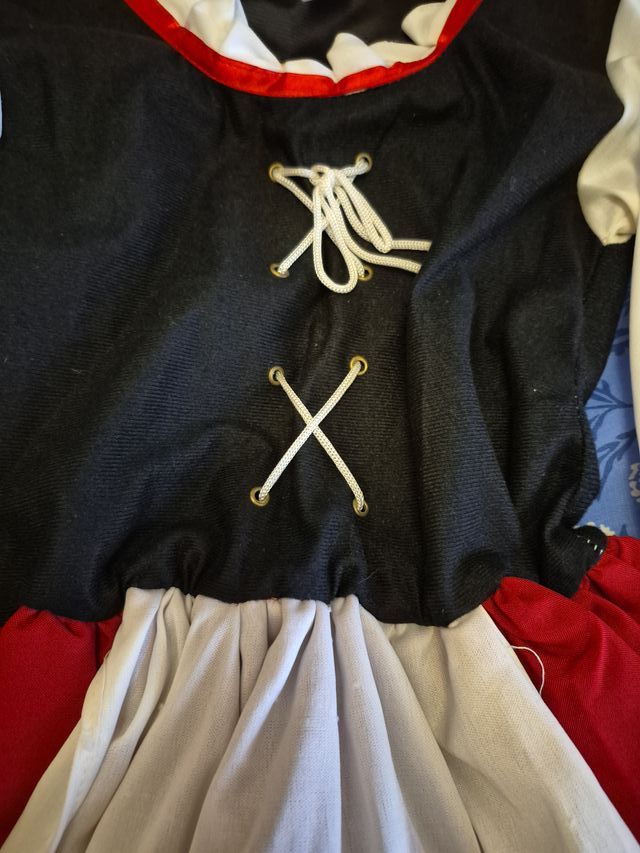 Vestido Pastora/Medieval 10-12 años.