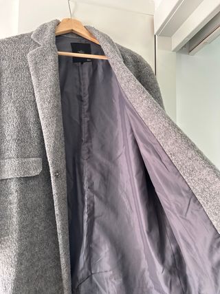 Abrigo Sfera oversize gris