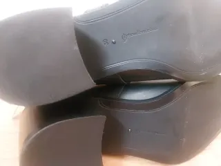 Botines de piel Stradivarius 