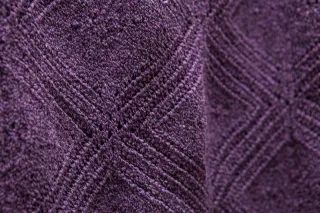 Falda midi H&M morada punto