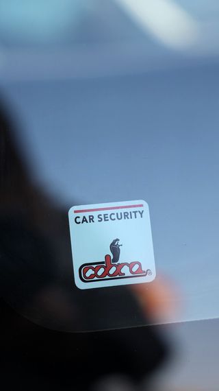 2 x Autocolantes Alarme para Vidro Carro Pegatinas