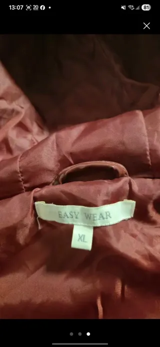 Chubasquero/parka impermeable roja oscura Talla X