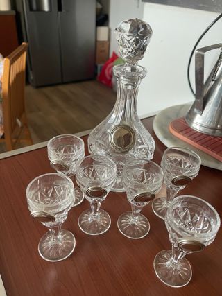 Set 6 Bicchierini Liquore Boemia Argento 925