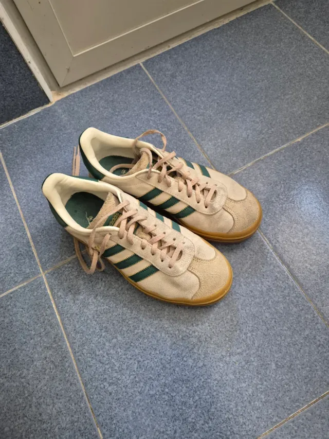 adidas gazelle silver green womens adidas Gazelle Indoor - Women's